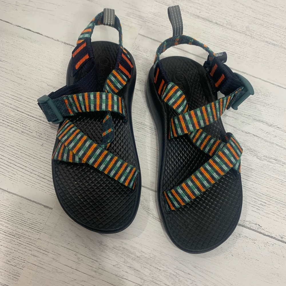 Chaco‎ Z/1 Tartan Multi kids sandals size 12